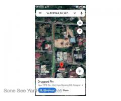 ( SH 6 - 00998) , For Sales House , Inyar Myaing Road , Near Su Poun Street , Bahan Township