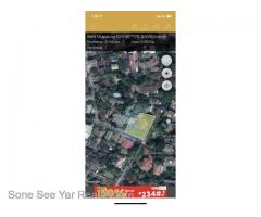 ( RH 12 - 001015) For Rent House 90'×170' 2RC Kapaung Street Hlaing TSP