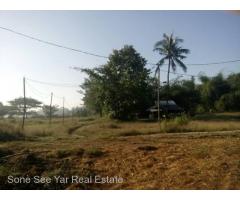 Near Su Poung Bus-stop (SL 2-001230) For Sale Land @ Hmawbi Tsp.