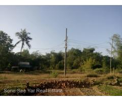 Near Su Poung Bus-stop (SL 2-001230) For Sale Land @ Hmawbi Tsp.