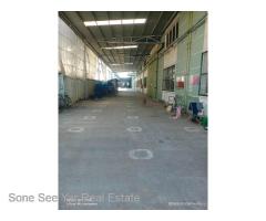 RWH3-002880,မာင္က်န္းသီလမ္း ေရႊလင္ပန္း စက္မႈဇုန္ လိႈင္သာယာၿမိဳ႕နယ္တြင္ ဂိုေဒါင္ ငွားရန္ရွိပါသည္။