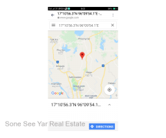 SL 6 - 0010 Sale Land Hlegu Near ငါးဆူေတာင္ 1.72 Acre ပံုစံ ၁၀၅ ေရာင္းရန္ရိွပါသည္ ၊၊